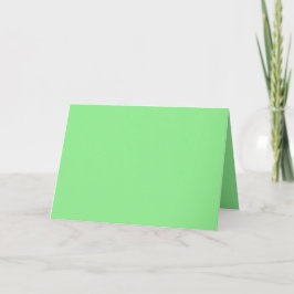 Carte De Remerciements Couleur vert clair personnalisée