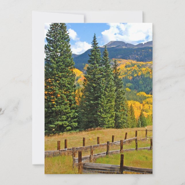 Carte De Remerciements Couleurs d'automne à la campagne (Devant)