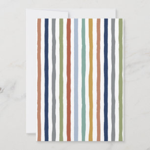 Carte De Remerciements Couleurs Inspirées de l'Impressionnisme Rayures De