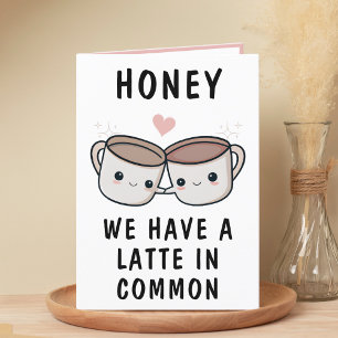 Carte De Remerciements Coupe de café drôle mignonne Épouse Joyeux Anniver