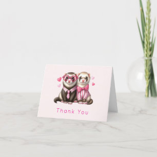 Carte De Remerciements Couple mignon en amour