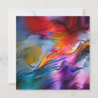 "Courants chromatiques" Abstrait contemporain