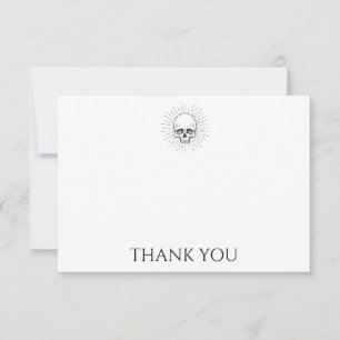 Carte De Remerciements Crâne personnalisé