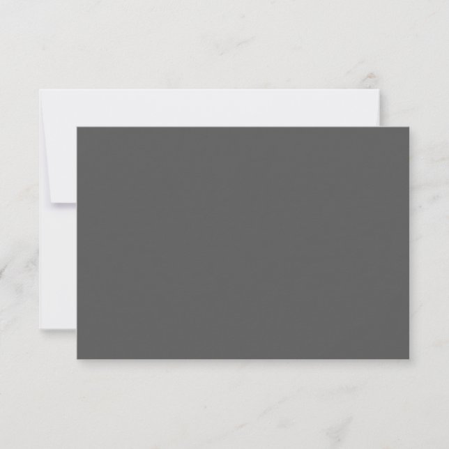 Carte De Remerciements Create Your Own dark gray Custom Design (Devant)