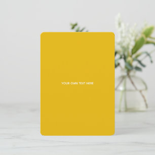 Carte De Remerciements Créez Votre Propre Conception Personnalisée Jaune