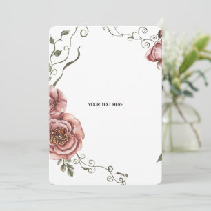 Carte De Remerciements Créez votre propre floral