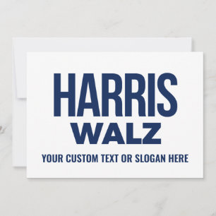 Carte De Remerciements Créez votre propre Harris Walz 2024