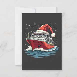 Carte De Remerciements Croisière familiale Croisière Navire Correspondanc