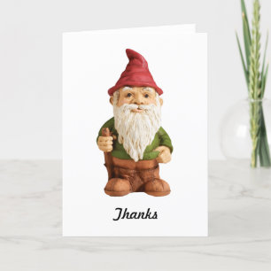 Carte De Remerciements Croquis de Garden Gnome