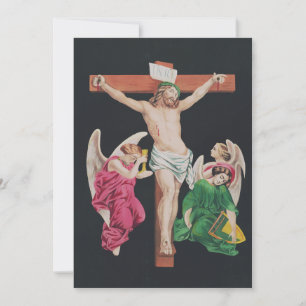Carte De Remerciements Crucifixion médiévale de Jésus-Christ