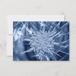Carte De Remerciements Crystal de Snowflake