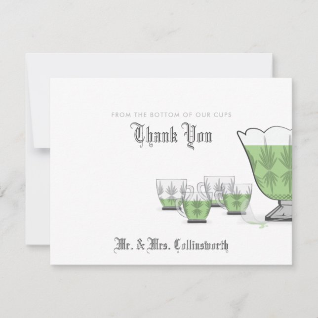 Carte de remerciements Crystal Punch Bowl (Devant)