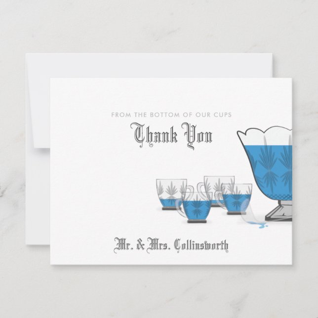 Carte de remerciements Crystal Punch Bowl (Devant)