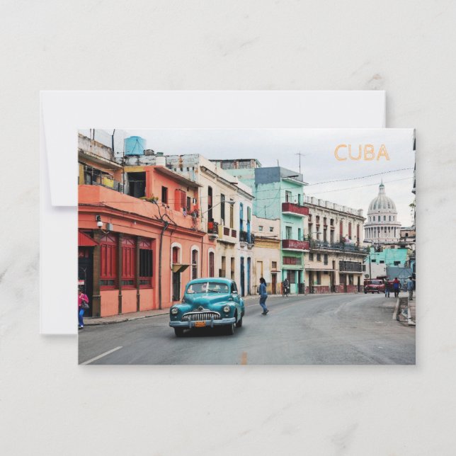 Carte De Remerciements Cuba (Devant)