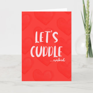 Carte De Remerciements Cuddle Naughty Valentine's Day