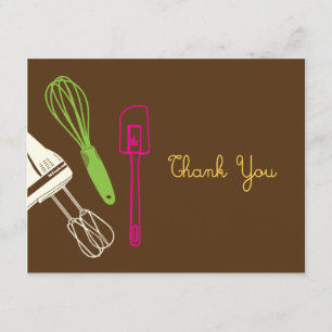 Carte de remerciements Cuisine