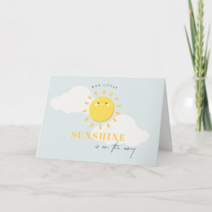 Carte De Remerciements Cuisine Notre Petit Baby shower Bleu Garçon Soleil
