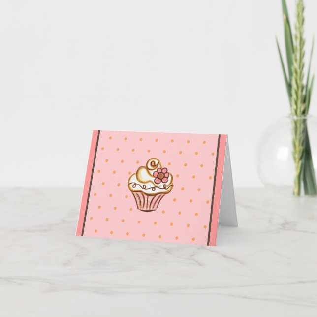 Carte de remerciements Cupcake (Devant)