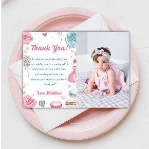Carte De Remerciements Cupcake Anniversaire fête So Sweet Candy