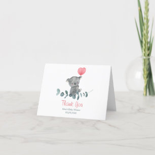 Carte De Remerciements Cute aquarelle koala ours baby shower