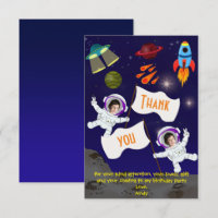Cute astronaute de l'espace d'anniversaire