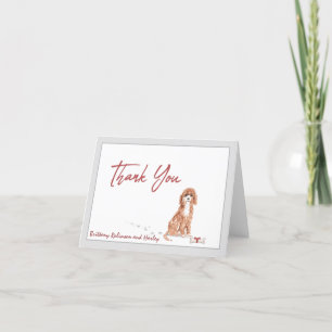 Carte De Remerciements Cute Cavapoo chien animal de compagnie personnalis