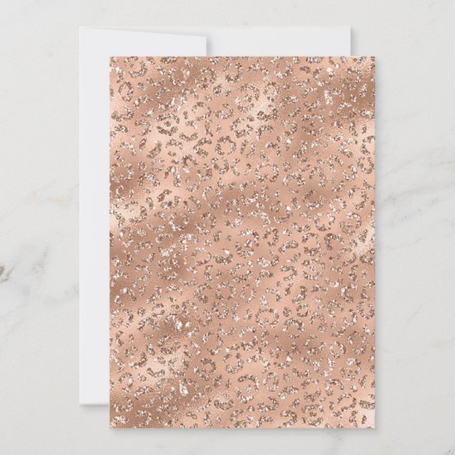 Carte De Remerciements Cute Gold Cheetah Leopard Motif d'impression (Devant)