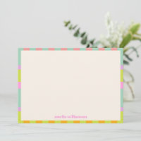 Cute Retro Géométrique Pastels Personnalisé