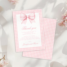 Cute Rose En vichy Bow Ruban Bébé Fille Douche
