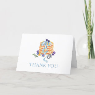 Carte De Remerciements Cute Unique Français Blueberry Pancake Baby shower