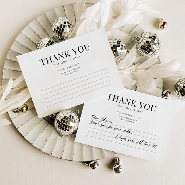 Carte de remerciements d'affaires minimal (Créateur téléchargé)