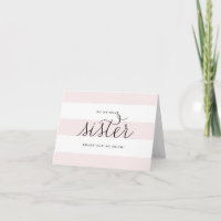 Dainty Script & Pink Stripes Souhait de Bonne Chan