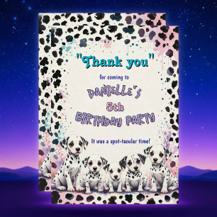 Carte De Remerciements Dalmatian Spot-tacular Anniversaire de naissance