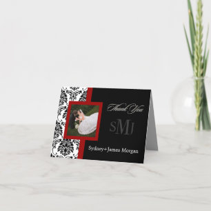 Carte De Remerciements Damask Thank You Cards