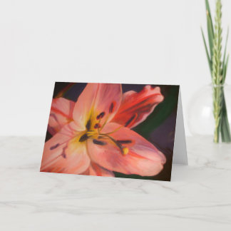 Carte De Remerciements Dame rose