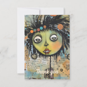 Carte De Remerciements Dames Artistiques 7