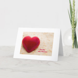Carte De Remerciements Danke von Herzen