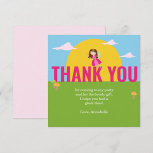 Carte de remerciements d'anniversaire coloré pour 