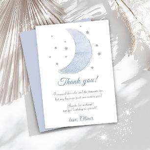 Carte de remerciements d'anniversaire de l'astrona