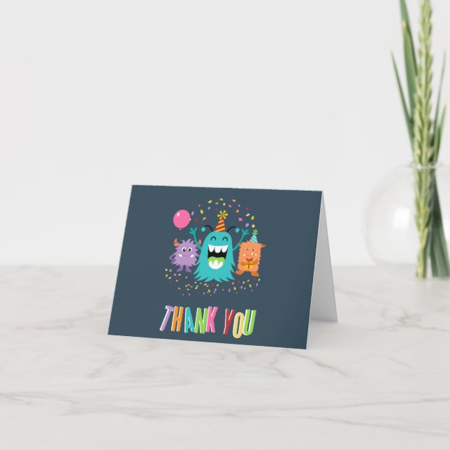 Carte de remerciements d'ANNIVERSAIRE de MÂCHE de (Devant)