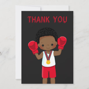 Carte de remerciements d'anniversaire du match de 