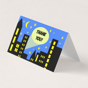 Carte de remerciements d'anniversaire Superhero