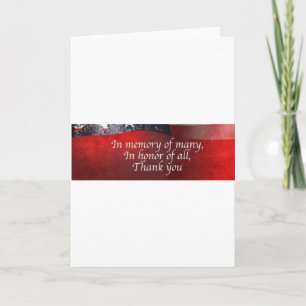 Carte De Remerciements Dans Memory Of Many In Honor Of All Thank You