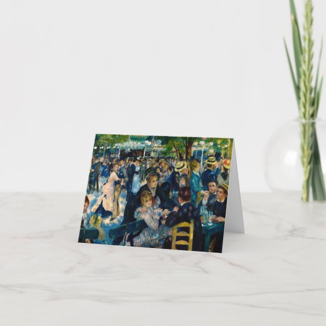 Carte De Remerciements Danse au Moulin de la Galette par Renoir (Devant)