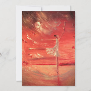 Carte De Remerciements Danser sur les nuages d'argent