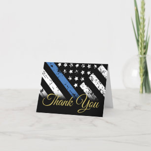 Carte de remerciements d'application de la loi sur