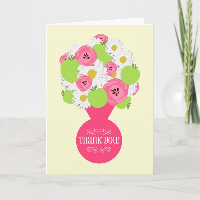 Carte de remerciements d'appréciation de l'enseign (Devant)