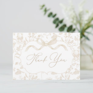 Carte de remerciements de Baby shower de boue neut