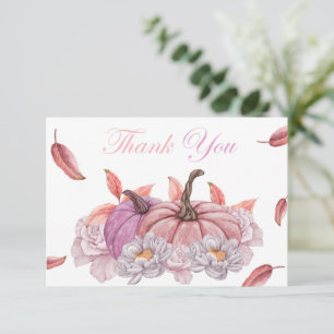 Carte de remerciements de Baby shower de fille Cit