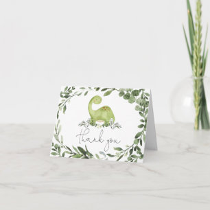 Carte de remerciements de Baby shower Dinosaur